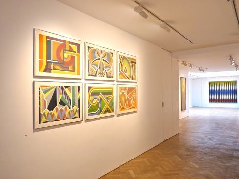 Installation shot, Desmond Rayner Gouaches, Courtesy of The Piper Gallery