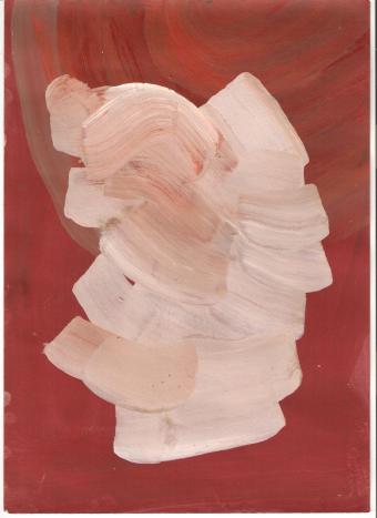 Rachael Macarthur, Tabula Rasa, 2013, acrylic on paper. Image by courtesy of the artist