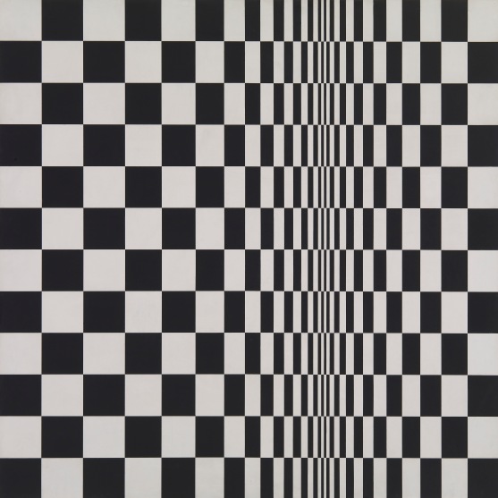 Bridget Riley, Movement in Squares, 1962. Arts Council Collection, Southbank Centre, London (c) Bridget Riley 2014. All rights reserved, courtesy Karsten Schubert, London    