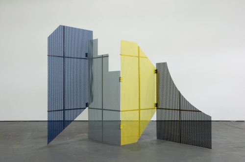Eva Berendes, Untitled, 2012, steel, brass. lacquer, 220 x 90 x 60 cm, image by courtesy of & Model