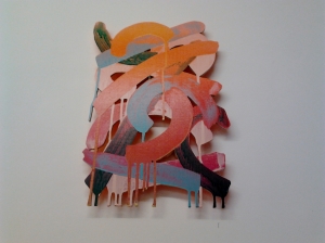 Ralph Anderson, Summer Toiler, 2014, acrylic on plywood, 40 x 30cm, my snapshot